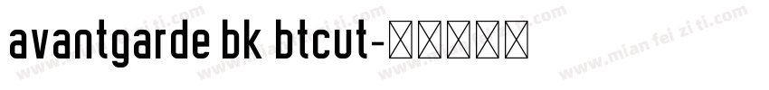 avantgarde bk btcut字体转换